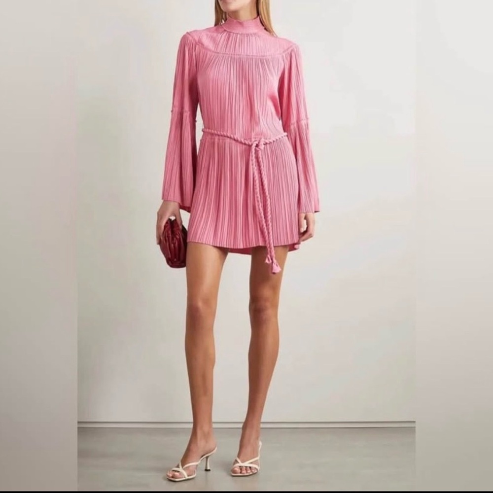A.L.C. Tressa Pink Mini Dress with Belt